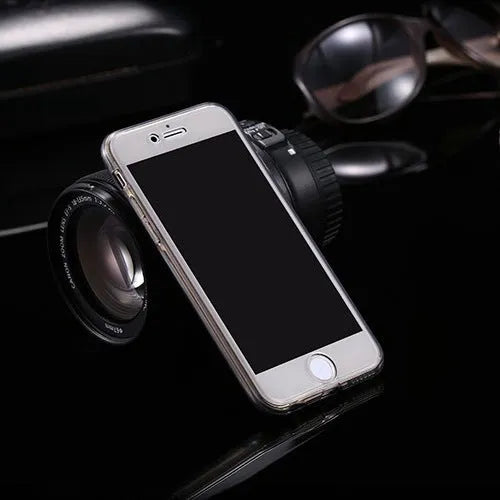 360 degree all inclusive TPU phone case for iPhone in simple design front and back covers colour options