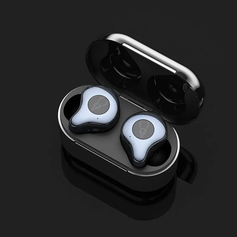 Wireless TWS Bluetooth 5.0 earbuds in six colours with a TYPE-C charging case.