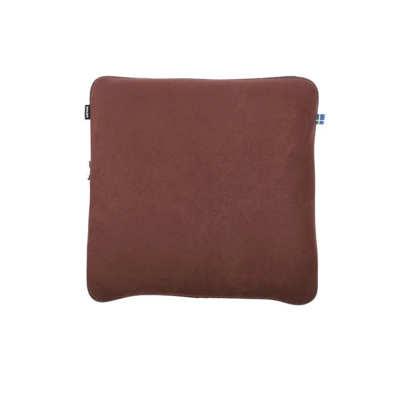 Volvo car headrest cushion and lumbar support pillow set in minimalist design with synthetic fibre filling