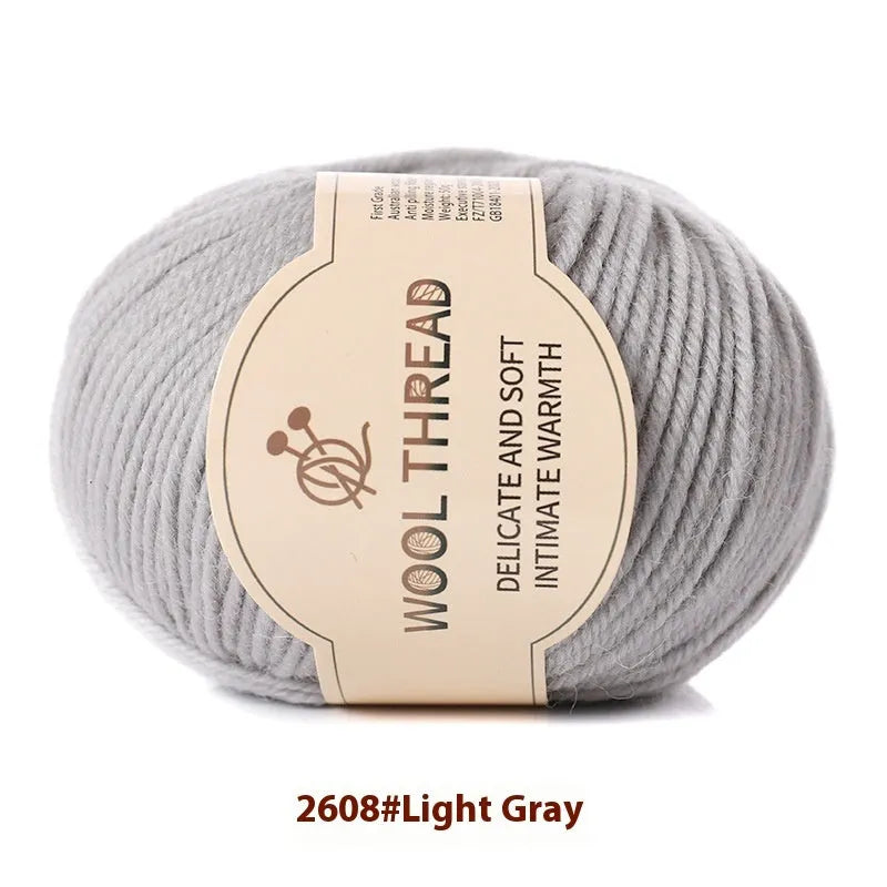 Roll of hand knitting wool yarn for baby garments in various colour options