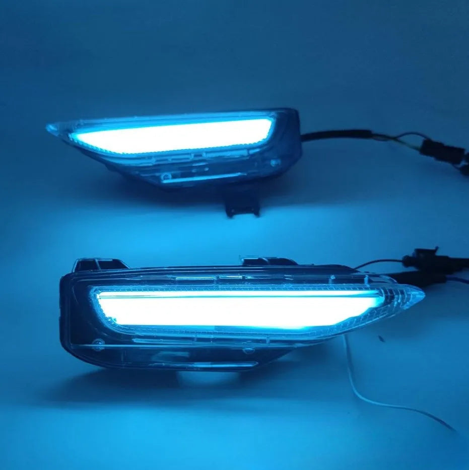 Pair of LED front bumper light assemblies for Infiniti Q50 and Q70 models