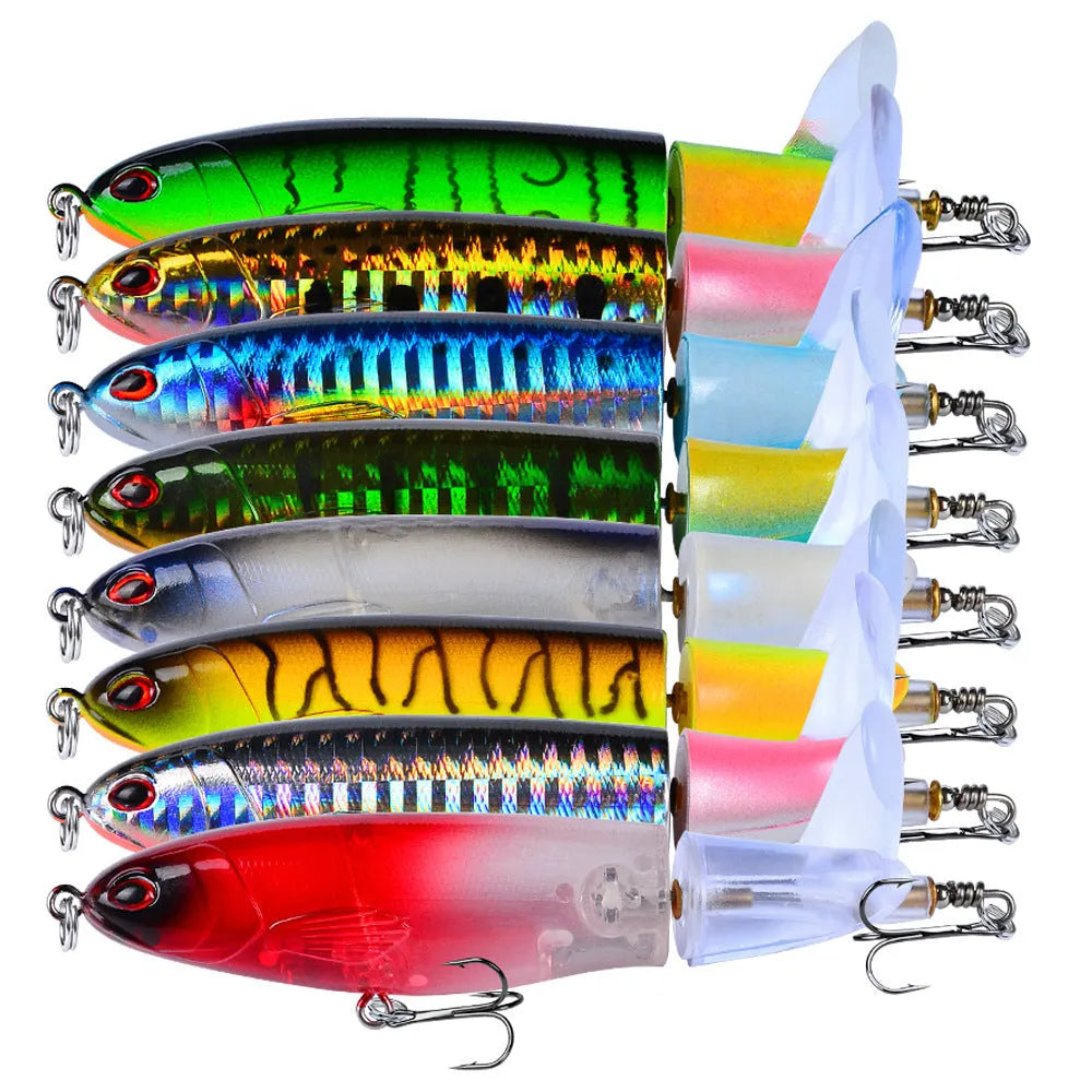 15g floating pencil surface lure in ABS plastic with propeller, 11cm, colour DW1222 B