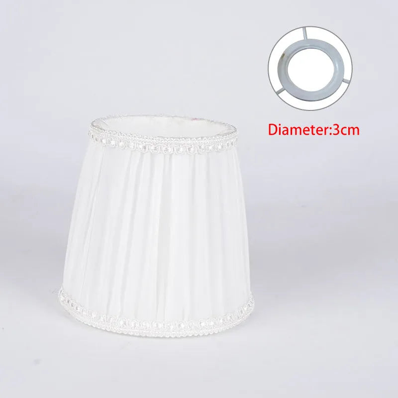 Purple Wheat fabric lampshade for crystal wall lamp in dark blue, white, and black colours