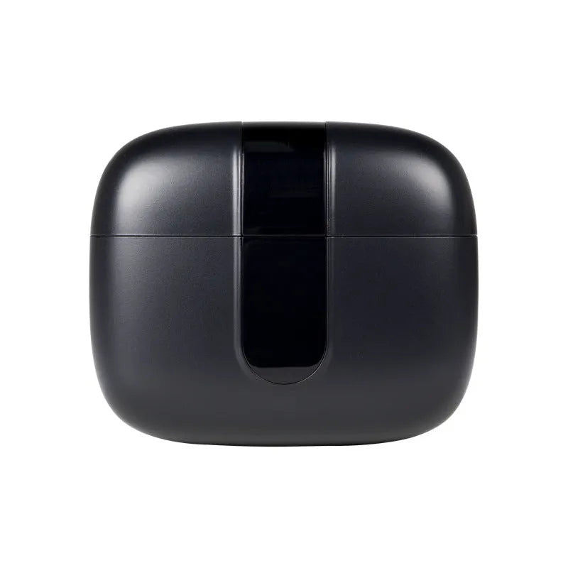 Jerry X08 wireless Bluetooth headset with digital display and charging case in Black, Grey, or White colour options