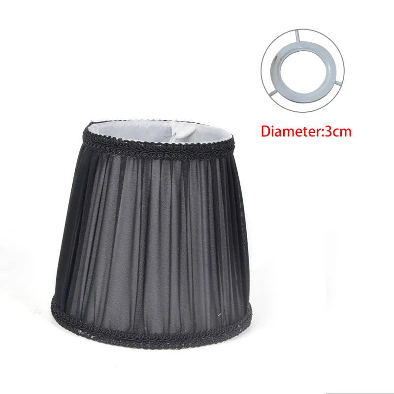 Purple Wheat fabric lampshade for crystal wall lamp in dark blue, white, and black colours