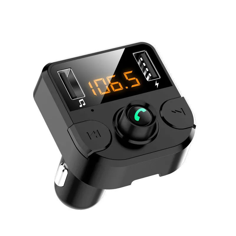 BT36B black car MP3 Bluetooth player with 1.1-inch display for cigarette lighter power connection