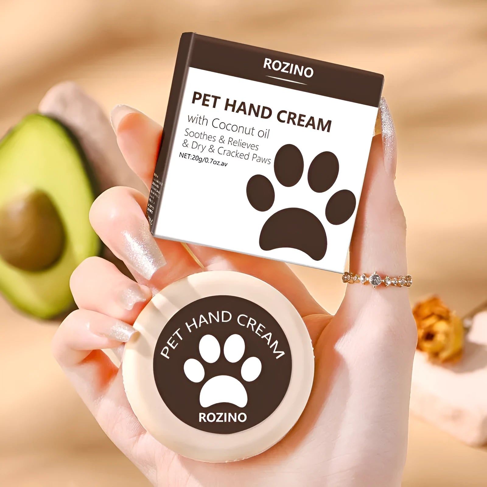 20g tube of pet hand cream with glycerin for dog and cat skin moisturising
