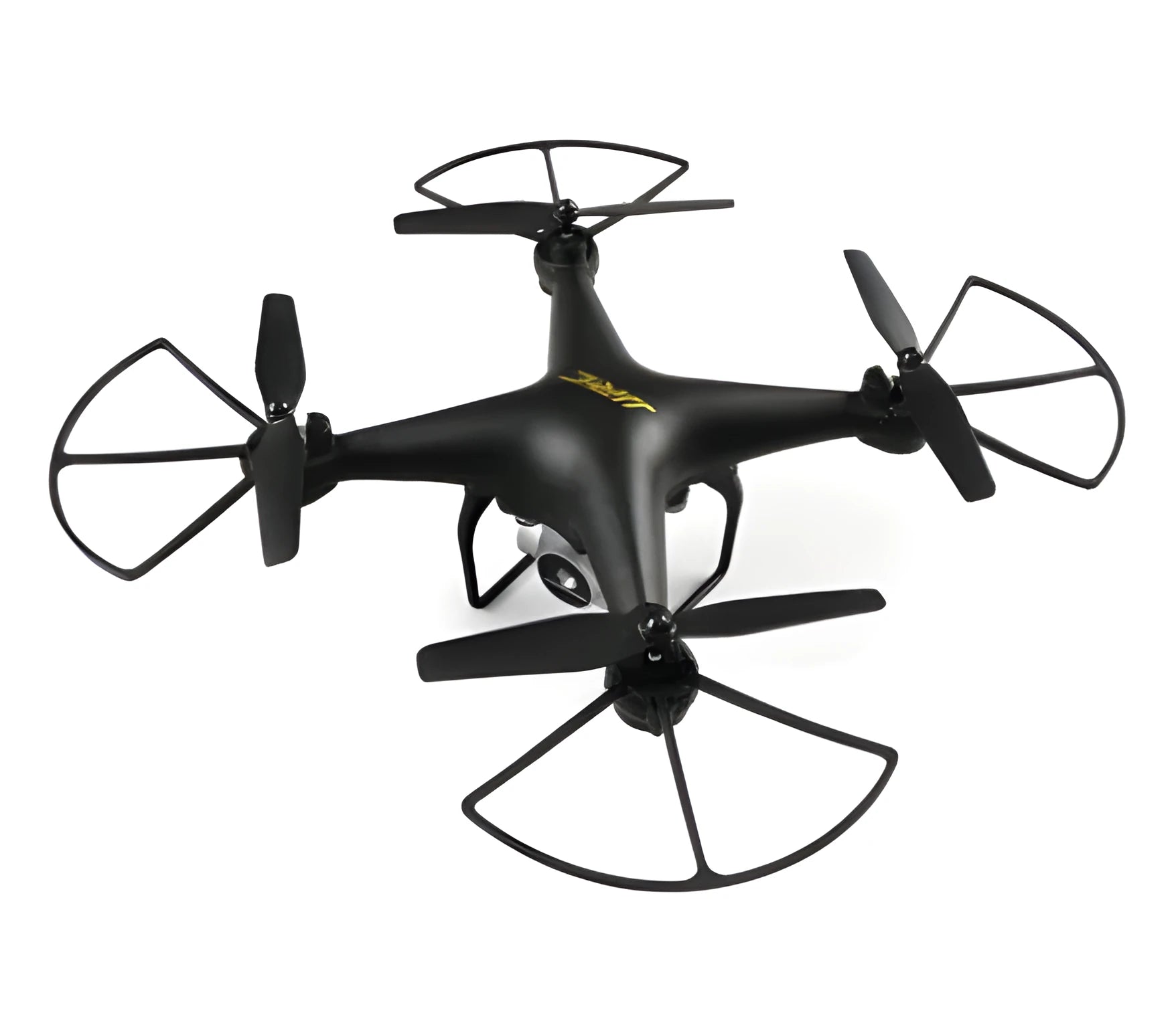 JJRC A20 quadcopter drone in black with 200W camera, plastic body, and 4-channel remote control handle