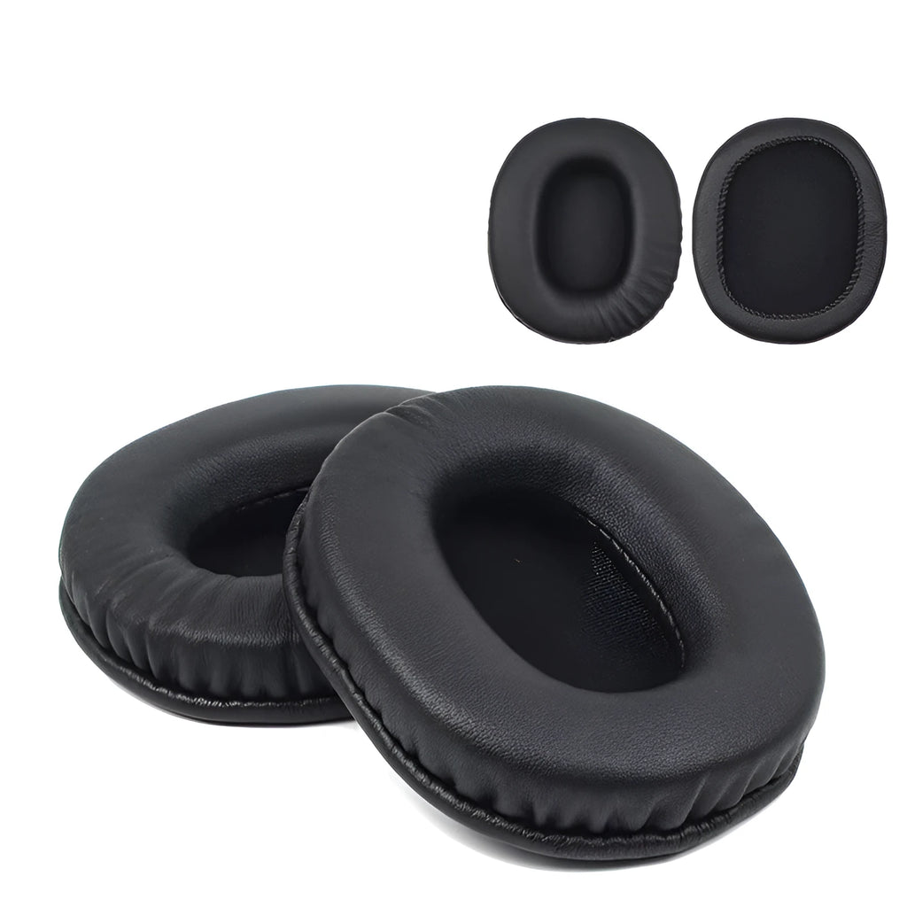 Black PU leather replacement earmuff covers for Sony MDR-1R headphones