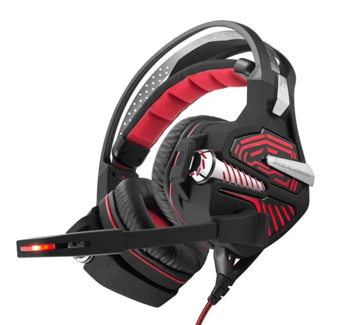 GS100 wireless Bluetooth headphones with active noise cancellation in Blue, over ear design, cushioned ear cups