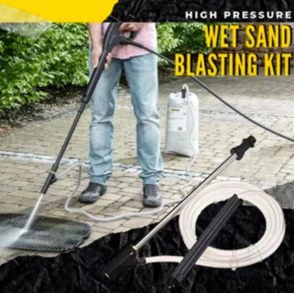 Ceramic high pressure sand blasting nozzle with stainless steel handle for Karcher K series washers