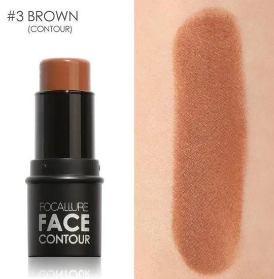 Face contour highlighter makeup palette showing four shade pans for cheekbone and brow bone highlighting.