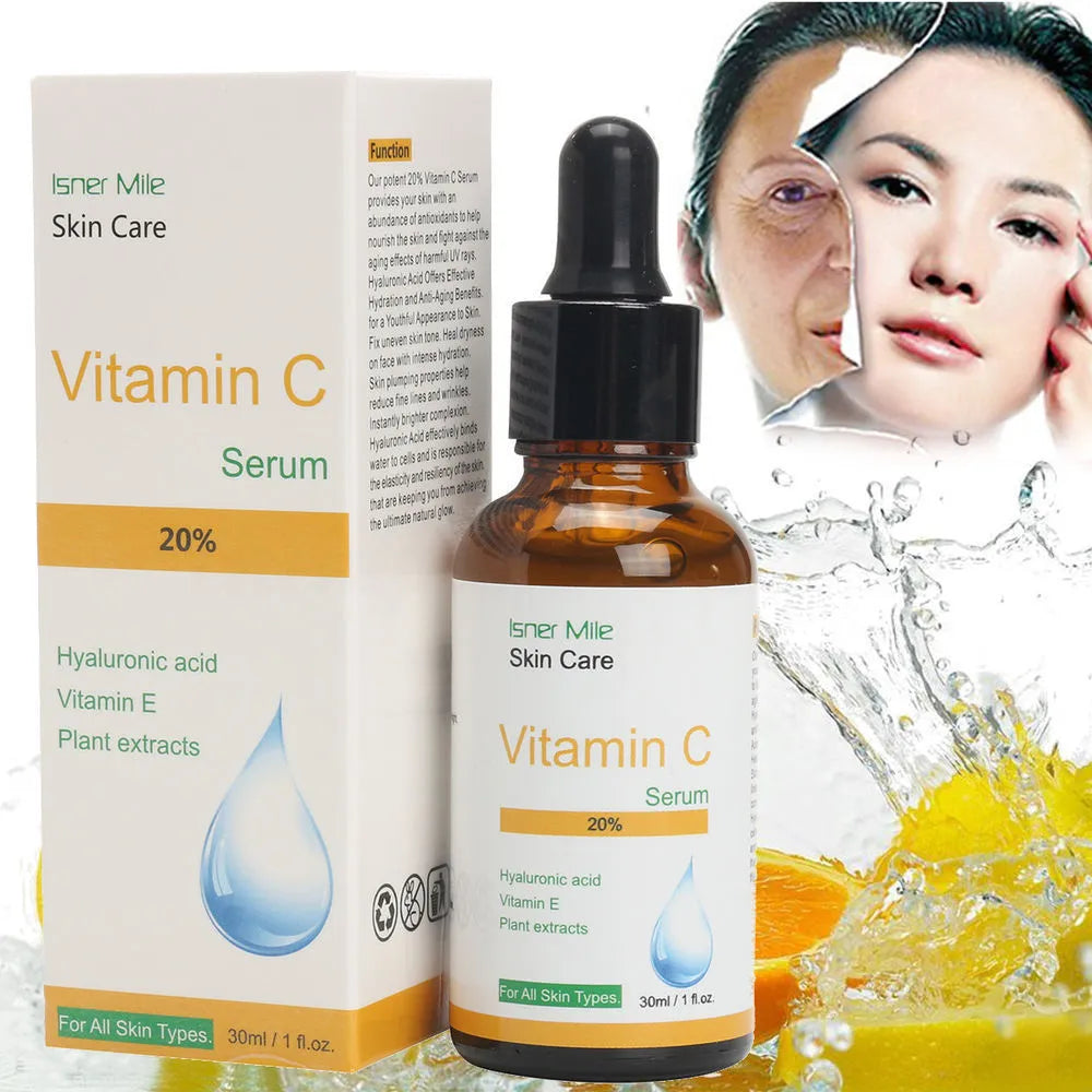 30ml bottle of Vitamin C undiluted brightening and firming skin care essence