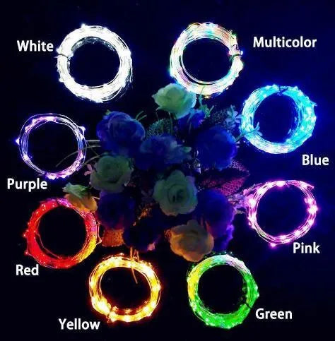 Wine bottle LED string lights with copper wire and bottle stopper for decorative illumination
