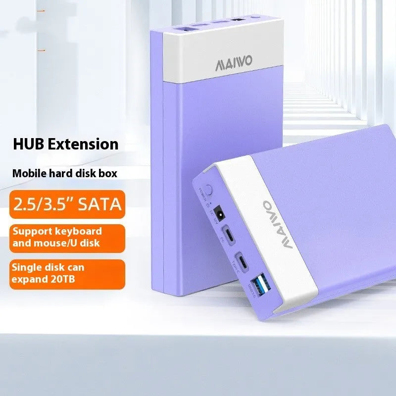 3.5 inch USB SATA hard disk enclosure with slide cover design in multiple colour options
