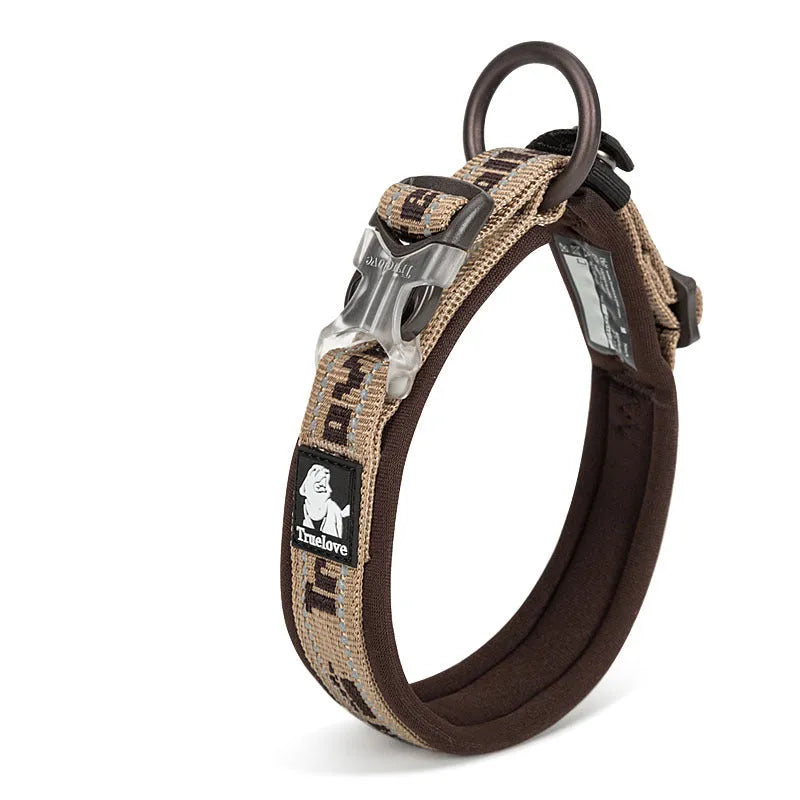 Large dog training harness with handle, nylon webbing, aluminium alloy buckles, SBR padding, multiple colours and sizes