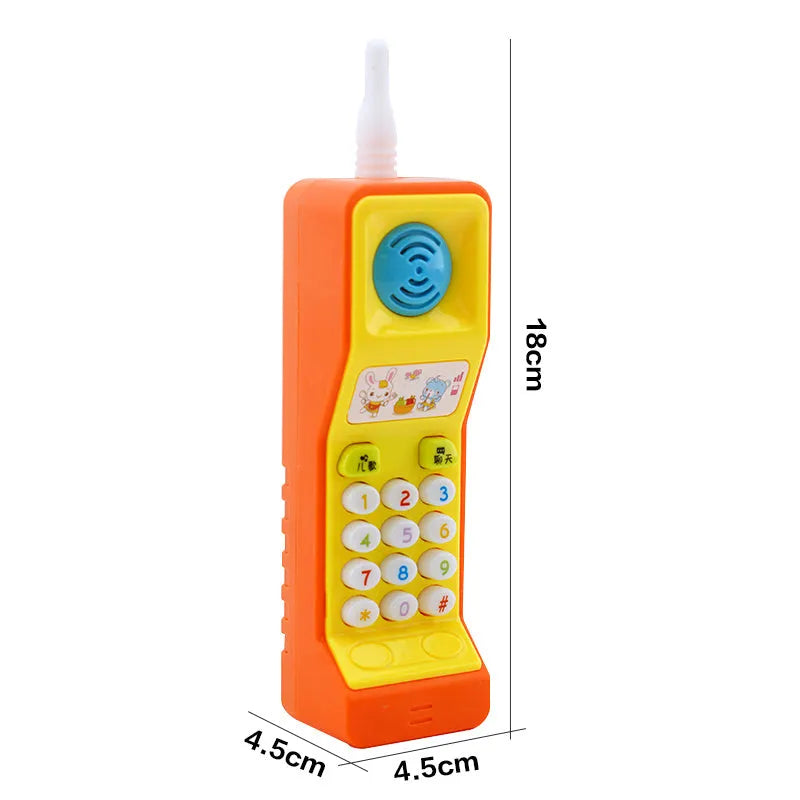 Colourful cartoon animal children's toy with sound and light features.