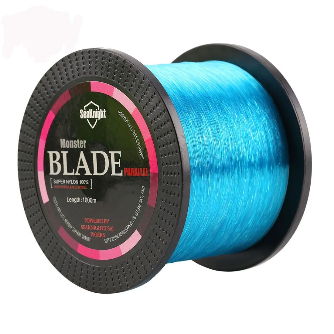 Spool of Seaknight1000 nylon fishing line in various colours and diameters for main line use.