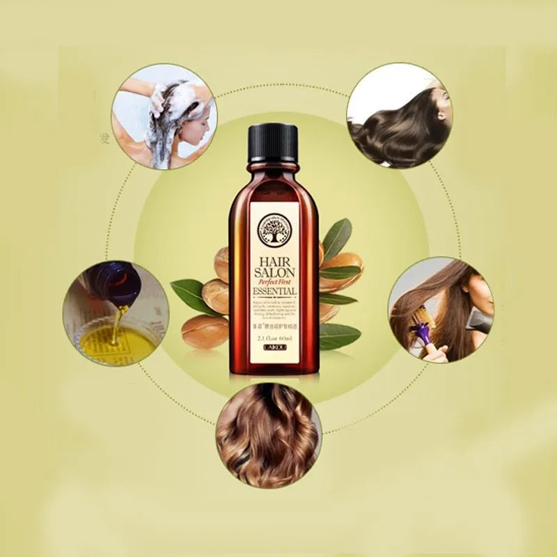 Hair Salon Protect Hair Essential Oil 60ml bottle on white background