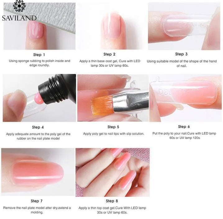 15g nail coloured crystal extension glue in 24 shades SY01 to SY24 resin based
