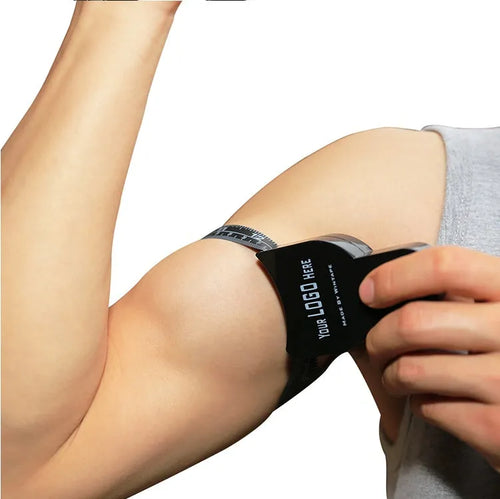 Black ABS plastic body fat caliper with measurement gauge and detachable cable for skin fold thickness testing.