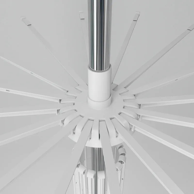 Three-layer stainless steel mobile drying rack with plastic clips for socks and ties