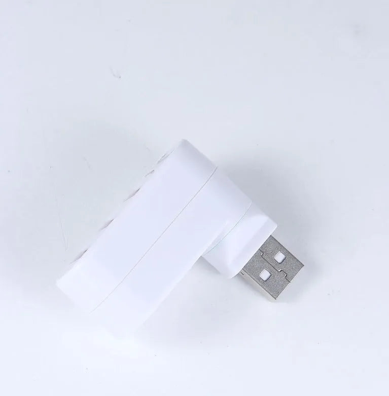 USB 2.0 splitter hub with rotating colour design in black and white options