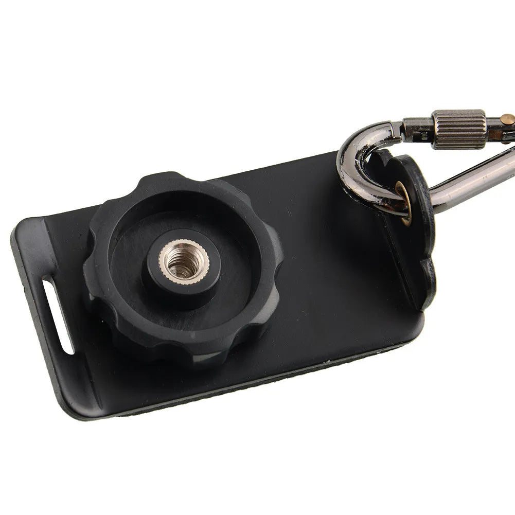 Black professional dual shoulder strap for carrying two SLR cameras simultaneously.