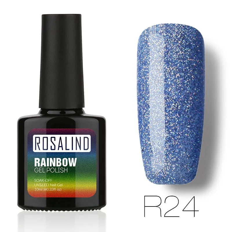 ROSALIND phototherapy gel nail polish bottle in RBR shade, glossy finish for UV/LED curing