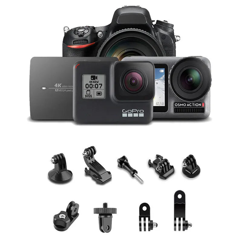 Black and white adjustable Bluetooth selfie stick tripod with wireless remote control extended next to smartphone.