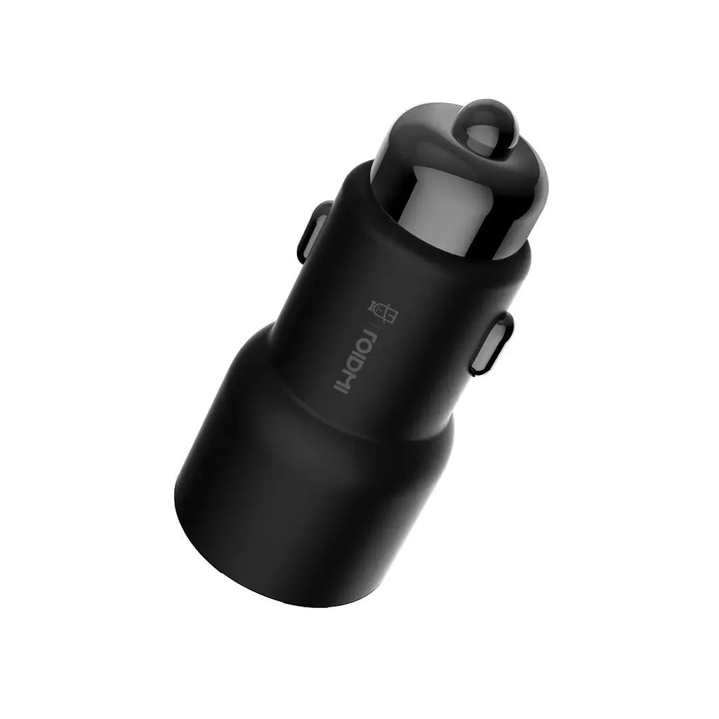 Black Ruimi 3S Bluetooth music car charger showing USB port and compact design