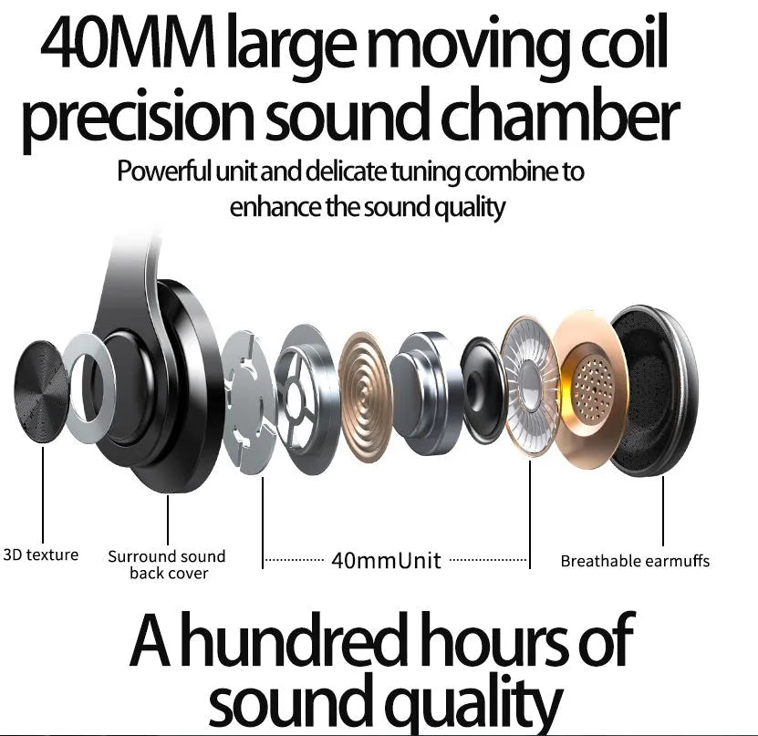 T6 wireless Bluetooth headset with 10-hour battery life and Bluetooth 5.0 connectivity
