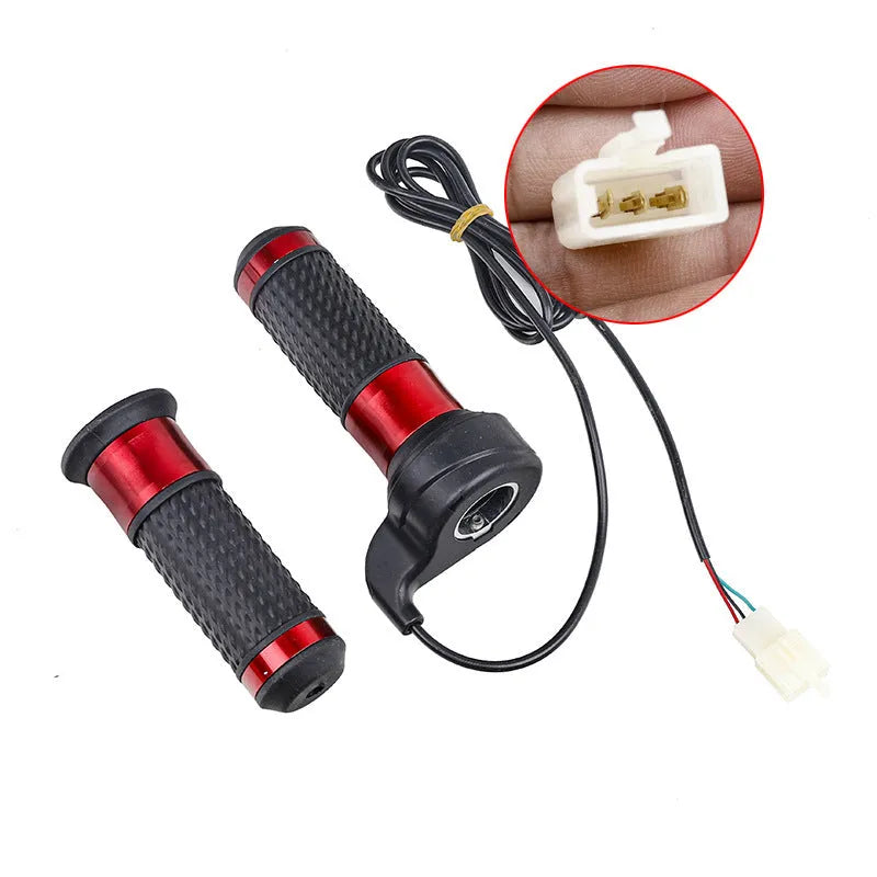 Three-speed rotating electric handle with speaker for three-wheel refuelling vehicle in gold red silver or black