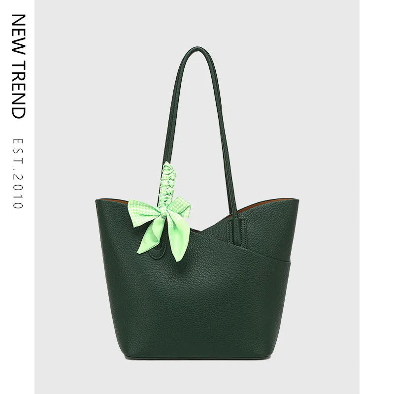 PU leather casual shoulder handbag in vertical square shape with sewing line detail in multiple colours