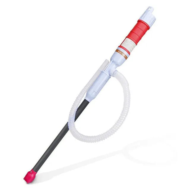 Manual siphon hand pump for fuel oil gasoline transfer in blue or red PP material