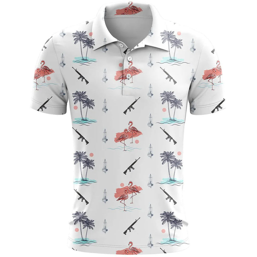 3D printed pattern sports short sleeve top in bird eye polyester fabric, loose fit leisure wear