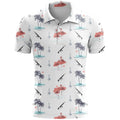 3D printed pattern sports short sleeve top in bird eye polyester fabric, loose fit leisure wear