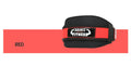 Nylon fitness weightlifting waistband belt in black, red, or yellow for adult use.