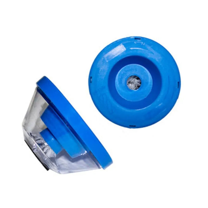 Blue bowl-shaped electric hammer dust cover accessory for drill debris collection