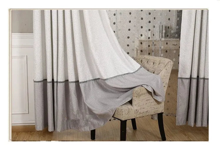 Blackout curtain panel showing light blocking fabric with hook, Korean hook, and ring hanging style options
