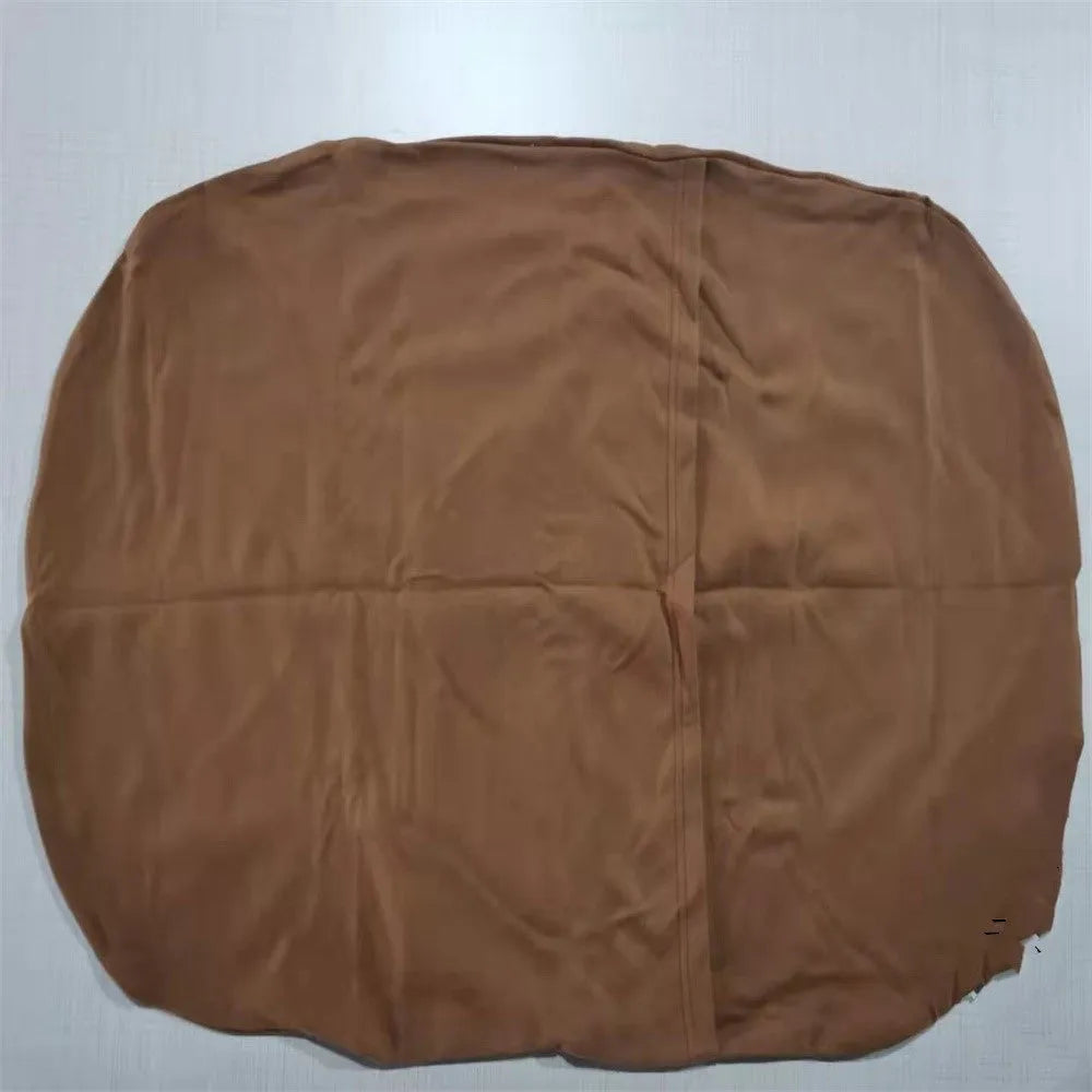 Beige portable cotton baby nest crib cushion measuring 75cm by 45cm for infant sleep.