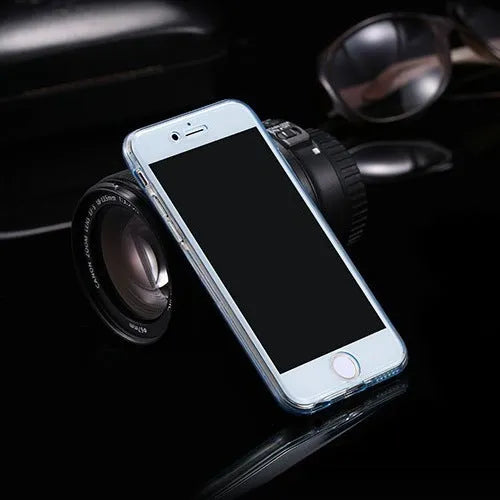 360 degree all inclusive TPU phone case for iPhone in simple design front and back covers colour options