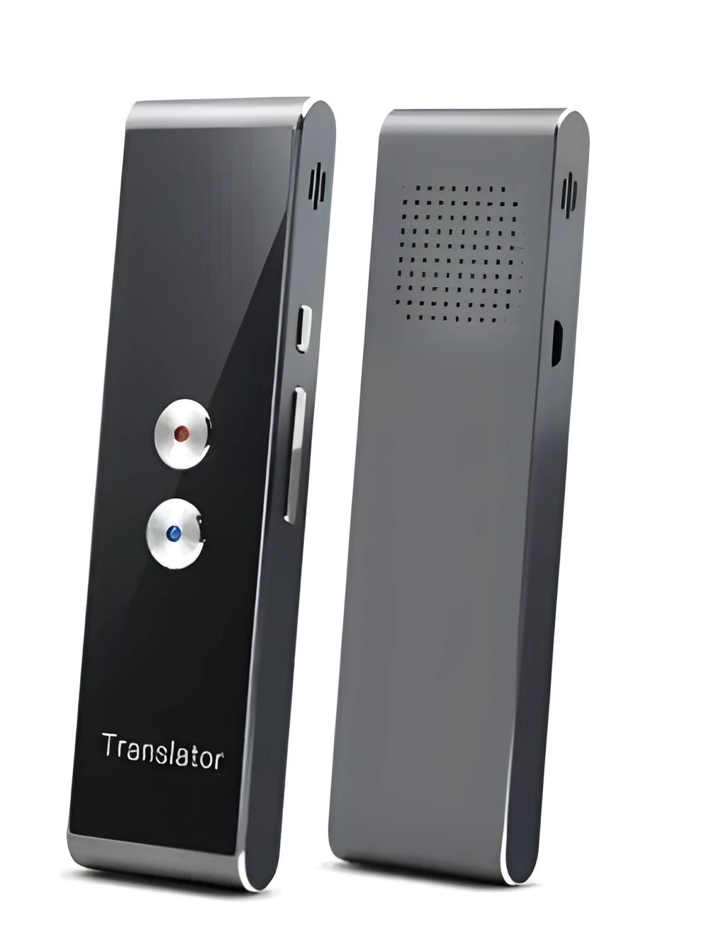 Handheld translator tool with Bluetooth and voice translation, 123x36x12mm, black