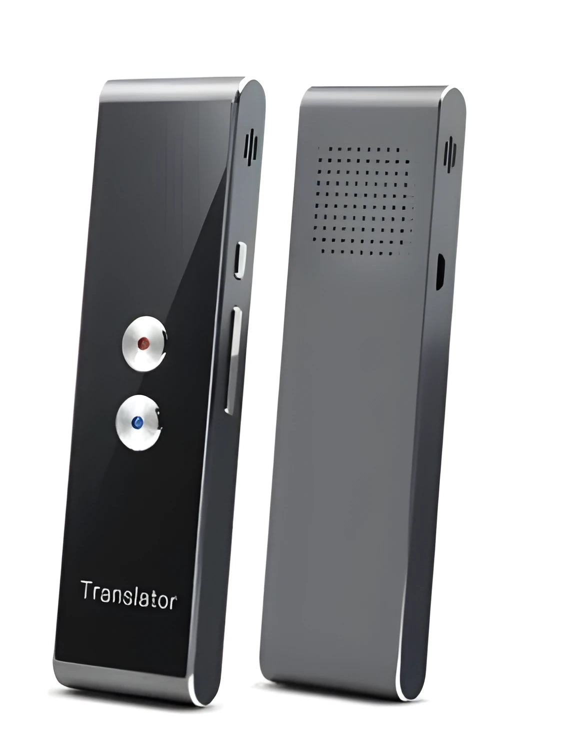 Handheld translator tool with Bluetooth and voice translation, 123x36x12mm, black