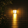 Solar-powered outdoor wall lamp with automatic sensor and waterproof IP65 rating