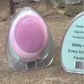 Electric face wash device in pink with ultrasonic vibration function