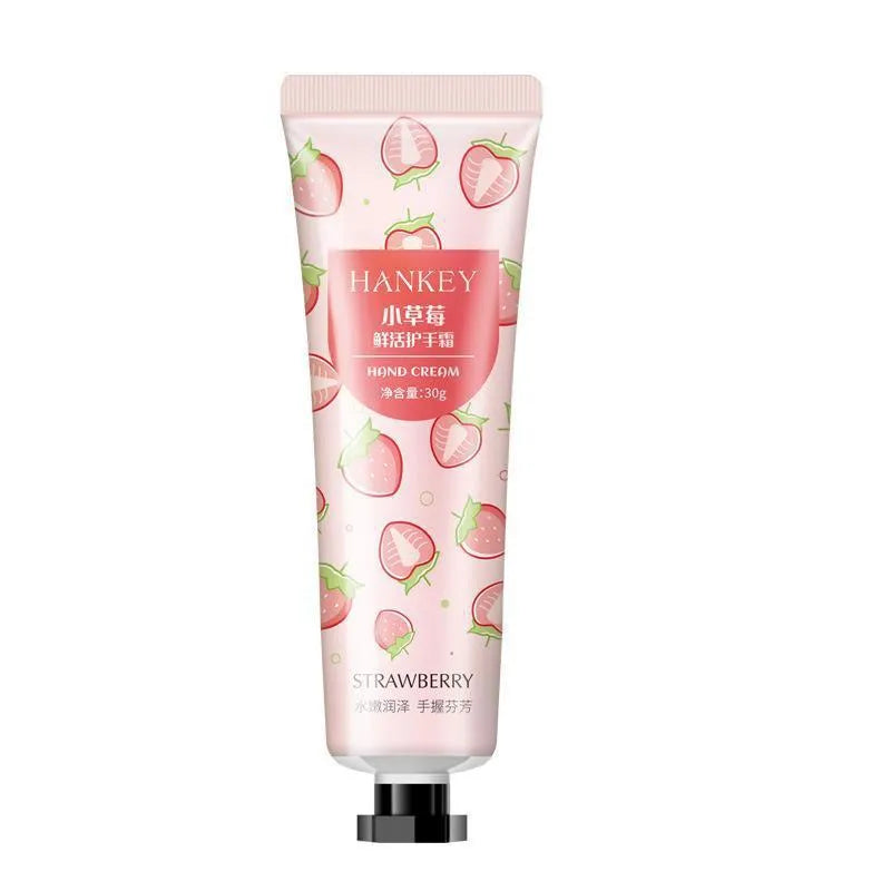30g fruit hand cream tube in choice of 11 varieties including avocado, chamomile, mango and rose