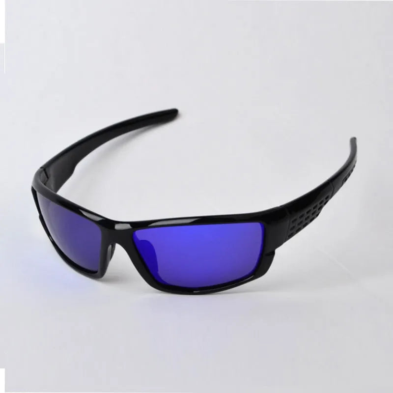 Men's polarized sports cycling sunglasses with UV400 TAC lens and resin frame colour options A B C D model 5102