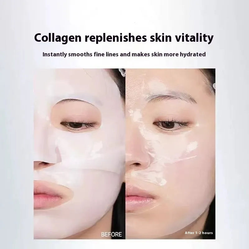 HANJILIAN collagen facial mask box with 5 sheets for autumn winter moisturising and tightening