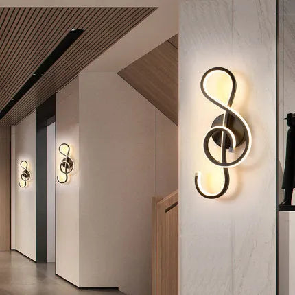 Nordic style LED wall lamp with a silicone shade mounted on a bedroom wall